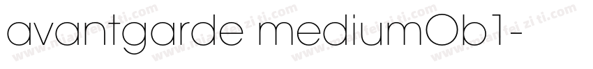 avantgarde mediumOb1字体转换